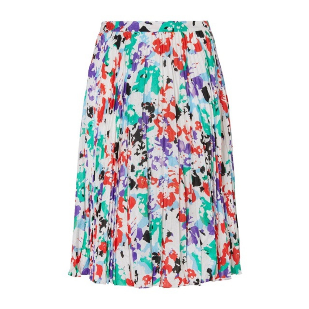 Tanya Taylor Pleated Midi Skirt